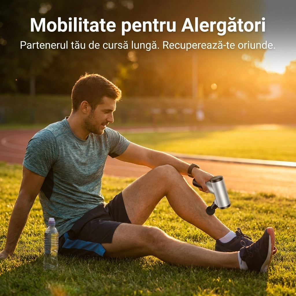 Pistol de Masaj Profesional "Deep Tissue" - Terapie prin Vibrații pentru Recuperare Musculară & Mobilitate