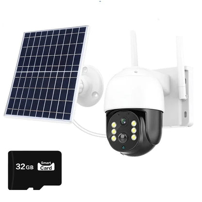 Camera Solara Wifi si Suport SIM 4G + Card 32 GB Vedere Nocturna, Senzor de Miscare