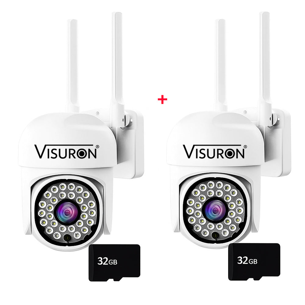 Cameră de Supraveghere Visuron® 3Mp de Exterior Wifi + Card 32GB Cadou