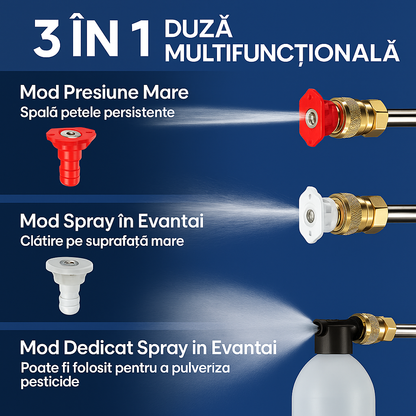 Kit Complet Aparat de Spălat cu Presiune cu 2 Acumulatori 48V, 25 Bari, 8L/min