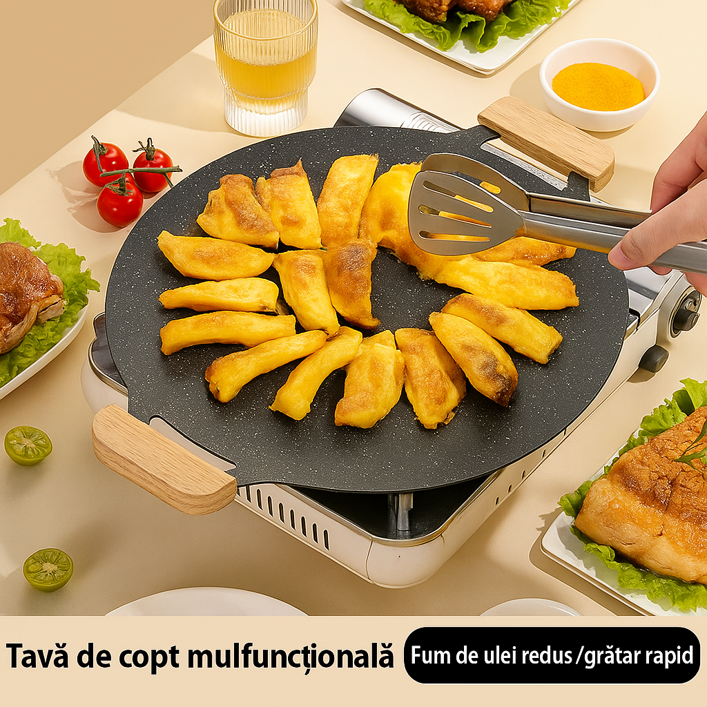 Plită Tradițional Coreeană fără Fum pentru Gătit Acasă Diamentru 36CM