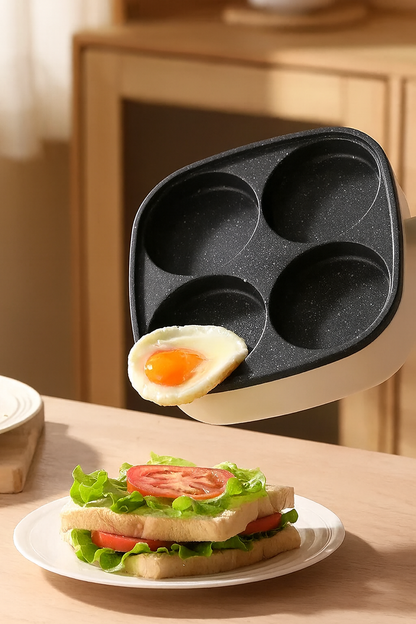 Tigaie Electrică Mic Dejun a la Paris pentru Ouă Ochiuri Perfecte 500W