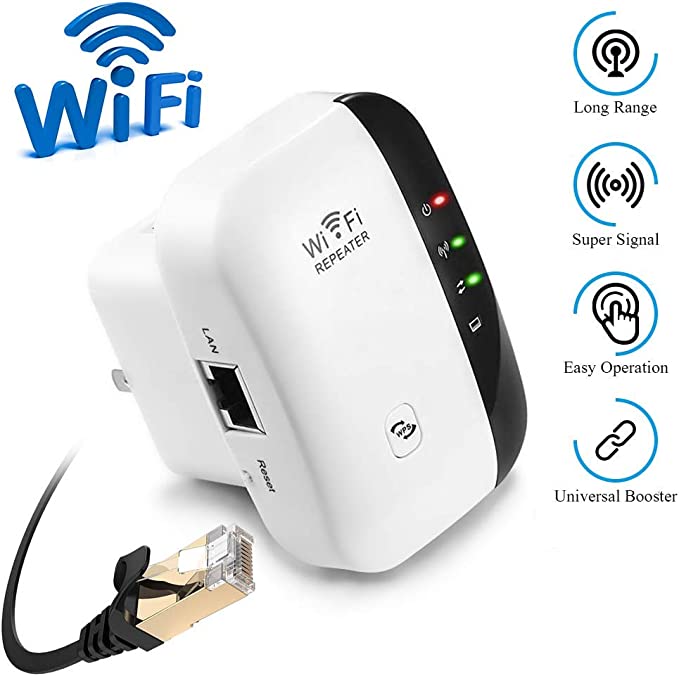 Amplificator Rețea Semnal Wireless-N WiFi Repeater – Extindeți și Îmbunătățiți Semnalul Wireless