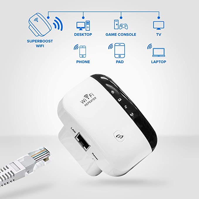 Amplificator Rețea Semnal Wireless-N WiFi Repeater – Extindeți și Îmbunătățiți Semnalul Wireless