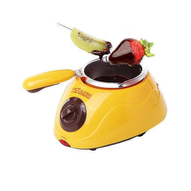 Aparat de Topit Ciocolată Chocolatiere cu Set Fondue Inclus, 20W, Tavite și Accesorii