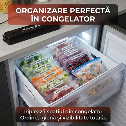 Aparat de Vidat Automat Vacuum Sealer, Păstrează Prospețimea Alimentelor, Compact și Portabil