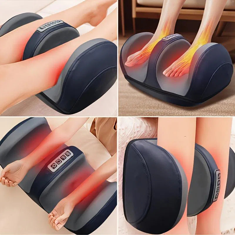 Aparat de masaj ergonomic Shiatsu 3D pentru picioare cu căldură, masaj profund