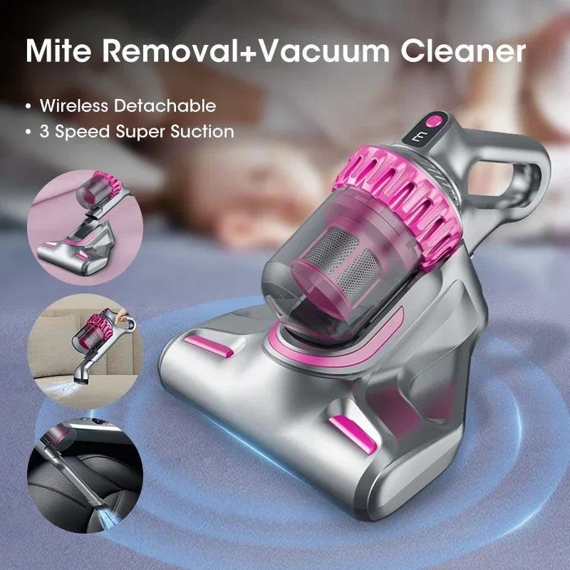 Aspirator Anti-Mite cu Tehnologie UV, 500W, pentru Curățarea Patului și Canapelei, Anti Acarieni