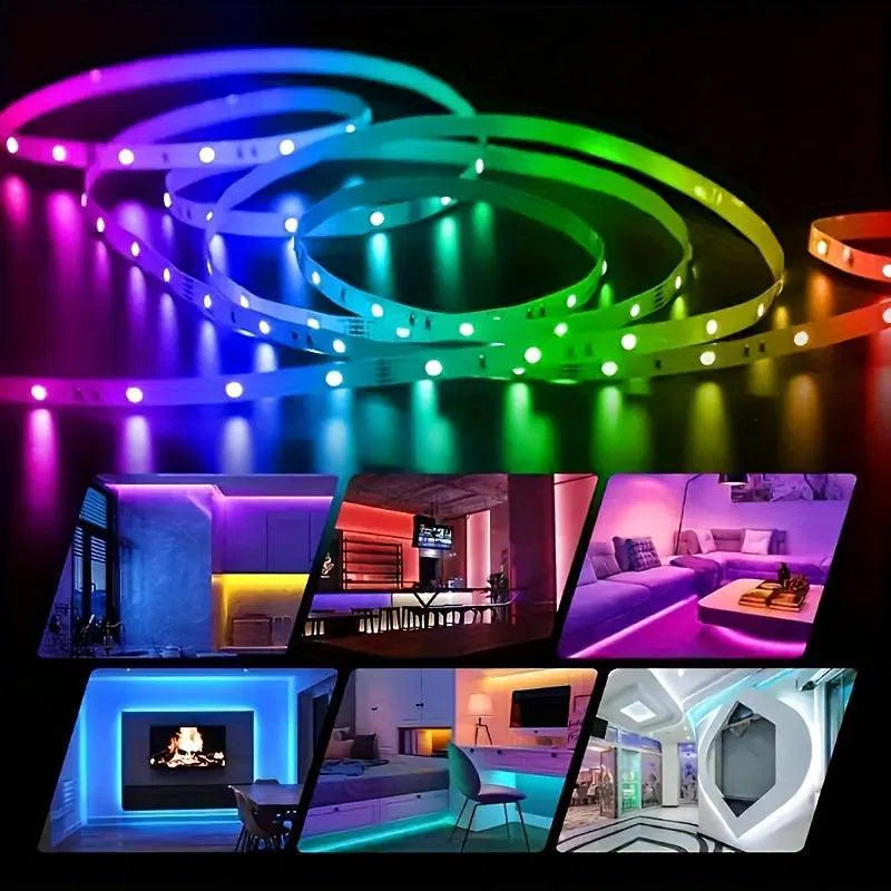 Bandă Luminoasă RGB 2835 LED USB - Bandă Flexibilă de Iluminare pentru TV, 5V