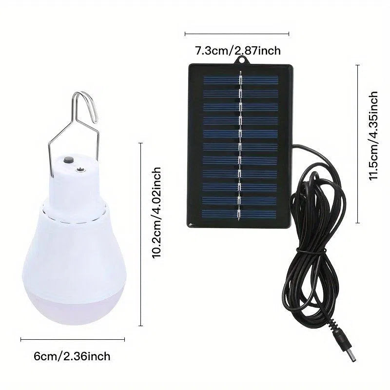 Becuri LED solare eficiente energetic, pentru exterior și interior, grădină și camping