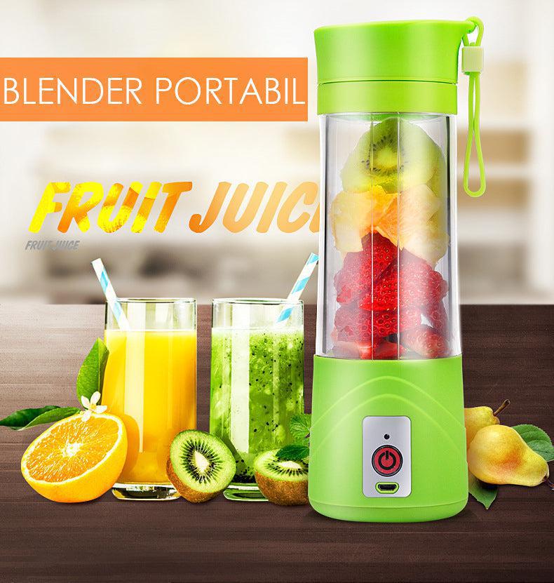 Blender Portabil Reîncărcabil USB, Capacitate 380 ml, 6 Lame Inox