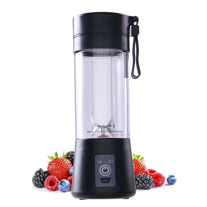 Blender Portabil Reîncărcabil USB, Capacitate 380 ml, 6 Lame Inox