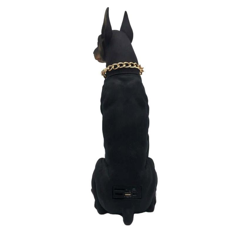 Boxă Portabilă Wireless Bluetooth Tip Doberman, 10W cu Microfon și Baterie Reîncărcabilă