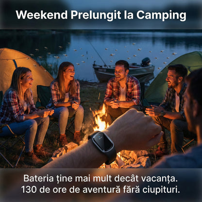 Brățară Inteligentă Anti-Țânțari cu Ultrasunete, Reîncărcabilă USB, Fără Chimicale, Autonomie 130 Ore, Negru