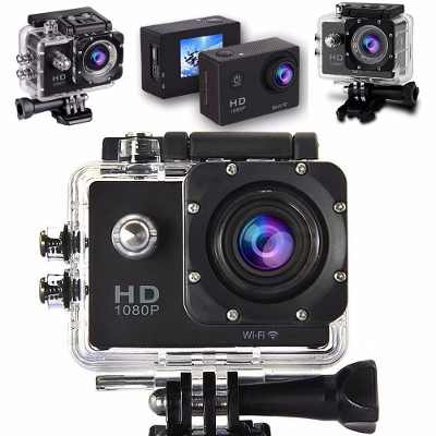 Camera Sport Subacvatică FullHD 1080P, 12MP, WIFI, 140° Wide Angle