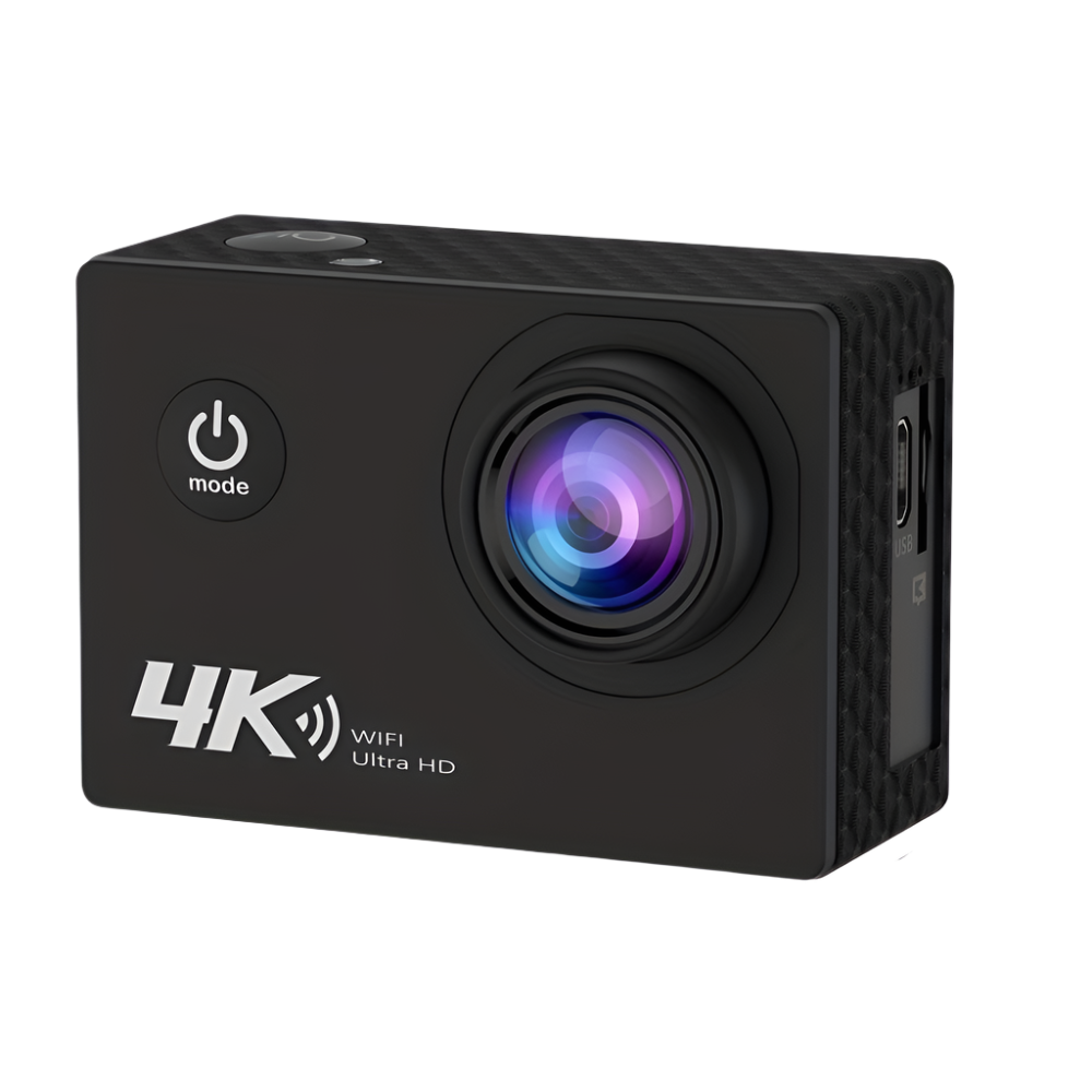 Cameră Video 4K Ultra HD 30FPS Subacvatică – Cameră de Sport Impermeabilă cu Wi-Fi și Card de Memorie 32GB