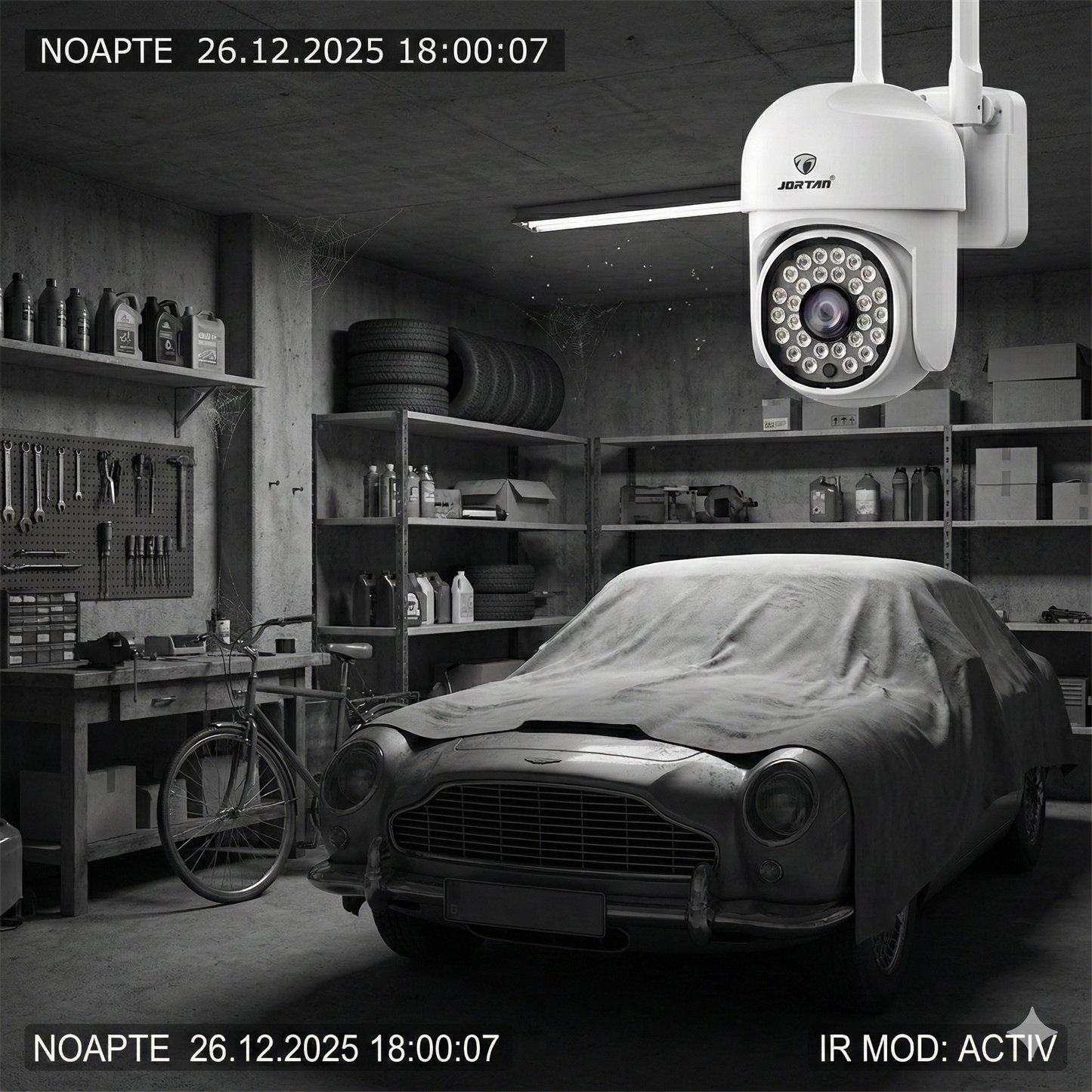 Camera Wifi Jortan 8161QJ, 2 Megapixeli, 28 PIR LED, Night Vision, Smart Tracking