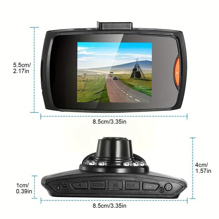 Camera auto Cam 1080p HD cu suport cu ventuză – control cu buton, înregistrare în buclă, blocare la impact, alimentare auto, fără fir