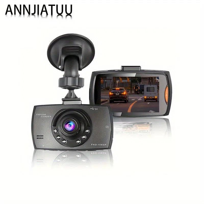 Camera auto Cam 1080p HD cu suport cu ventuză – control cu buton, înregistrare în buclă, blocare la impact, alimentare auto, fără fir