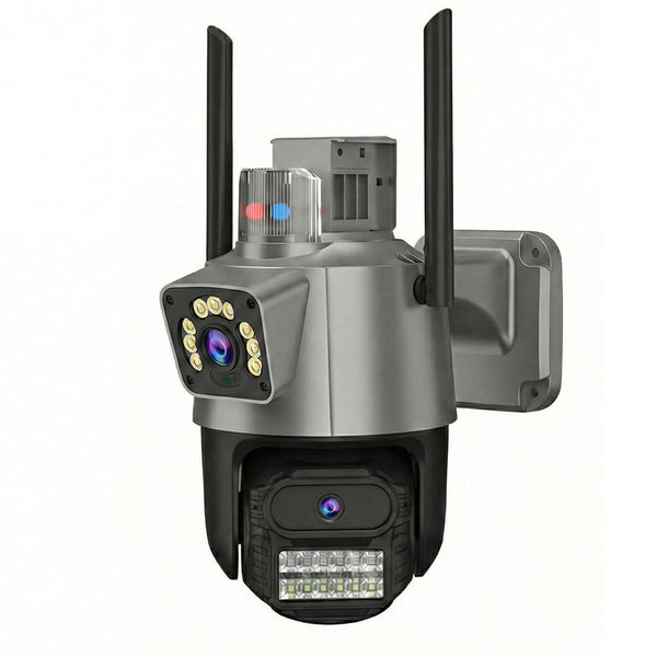 Camera de Supraveghere Dubla Wifi Jortan 9687PRO, 6 Megapixeli, Alarma, Smart Tracking, Night Color