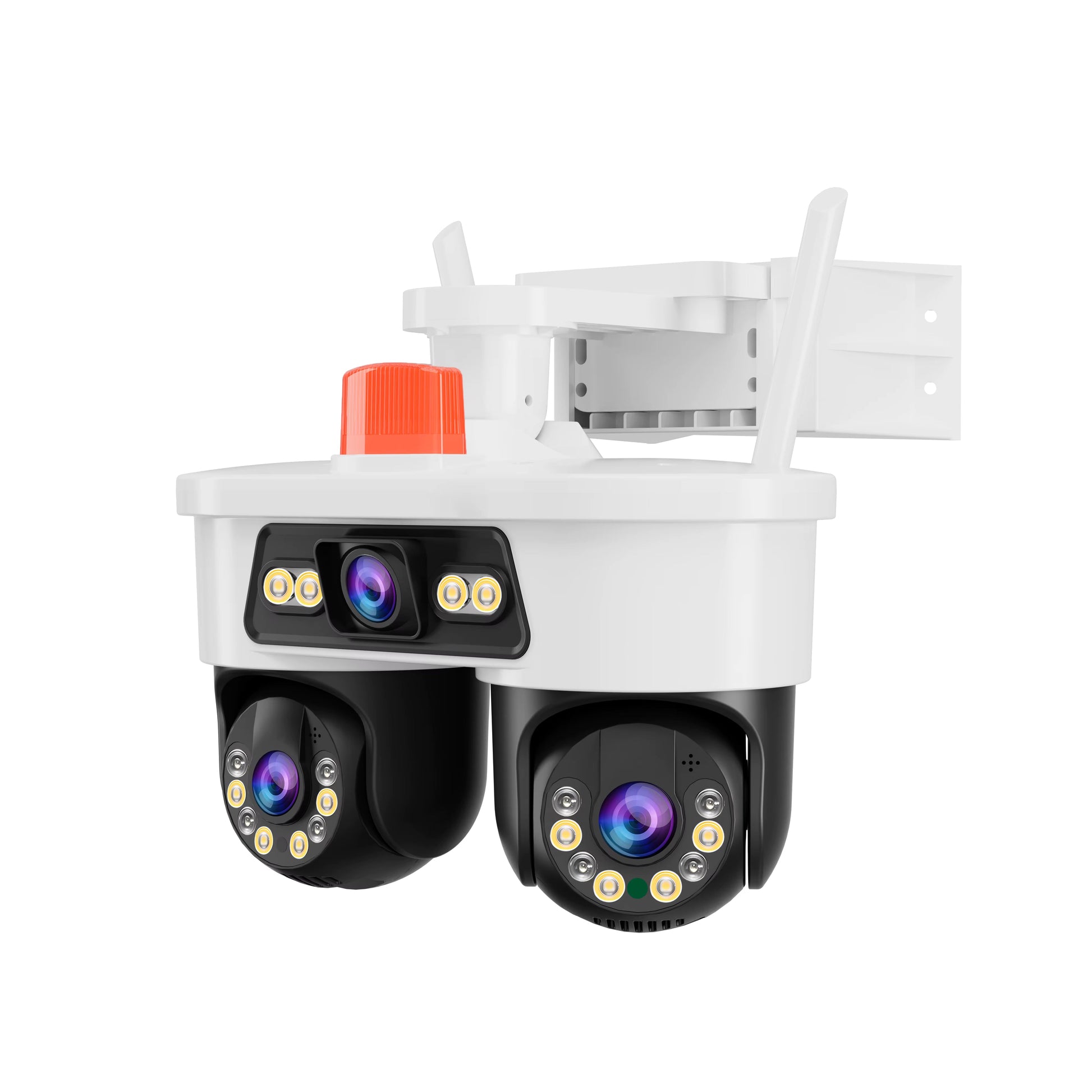 Camera de Supraveghere Tripla Jortan 8 Wifi, 9 Megapixeli, Rezolutie 2K, Night Color, Smart Tracking, Alarma