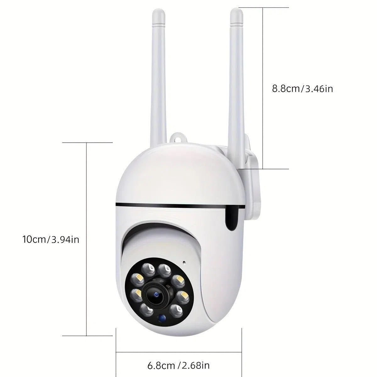 Cameră de securitate de exterior wireless HD 1080P - PTZ cu vizualizare 355°