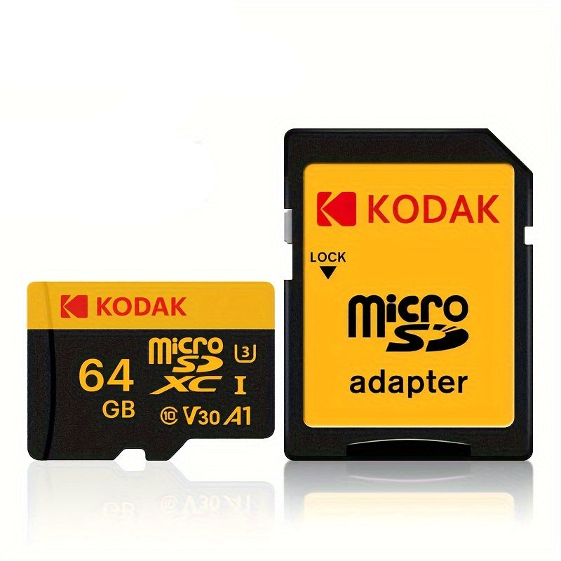 Card de Memorie KODAK MicroSDXC UHS-I U3 V30 A1 - 32GB/64GB/128GB/256GB, Compatibil 4K Ultra HD