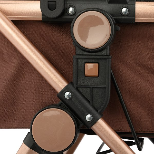 Cărucior Bebeluși 2 În 1 Nuvelli Baby Cu Cadru Aluminiu Ușor Și Suspensii Integrale