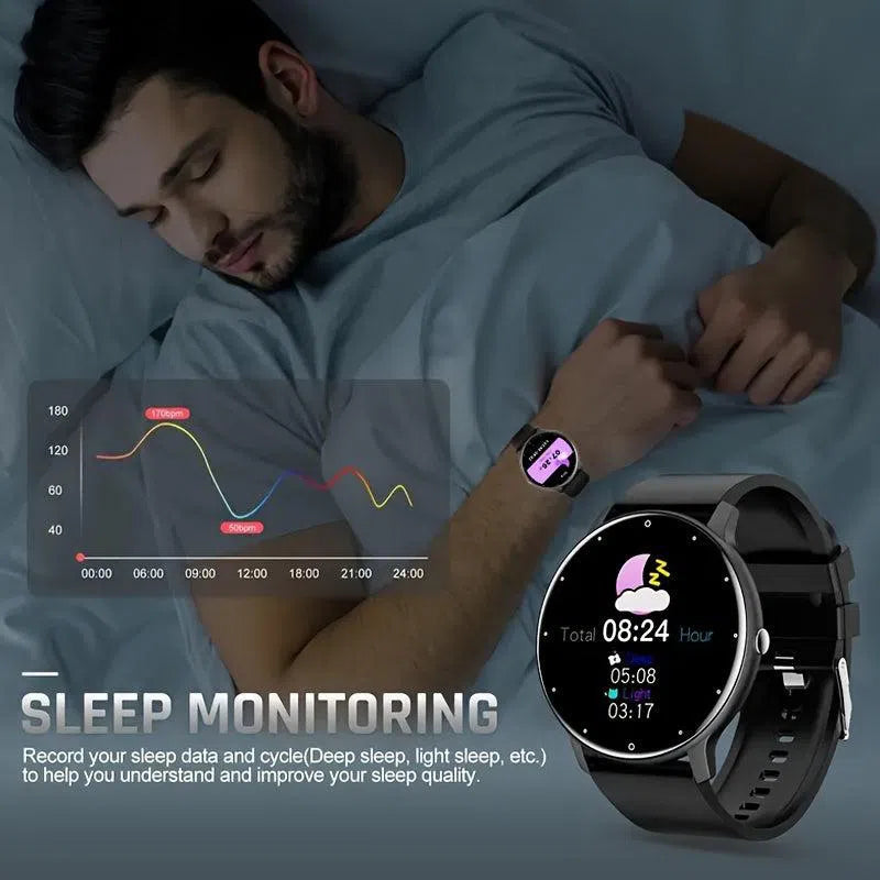 Ceas Inteligent cu Apeluri Telefonice - Smartwatch pentru Femei și Bărbați, Monitorizare Somn, Mod Multi-Sport, Control Vocal AI