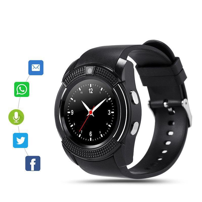 Ceas Smart-Watch V8 cu Ecran Tactil 1,3 Inch, Cameră, Suport GSM și Funcții Avansate