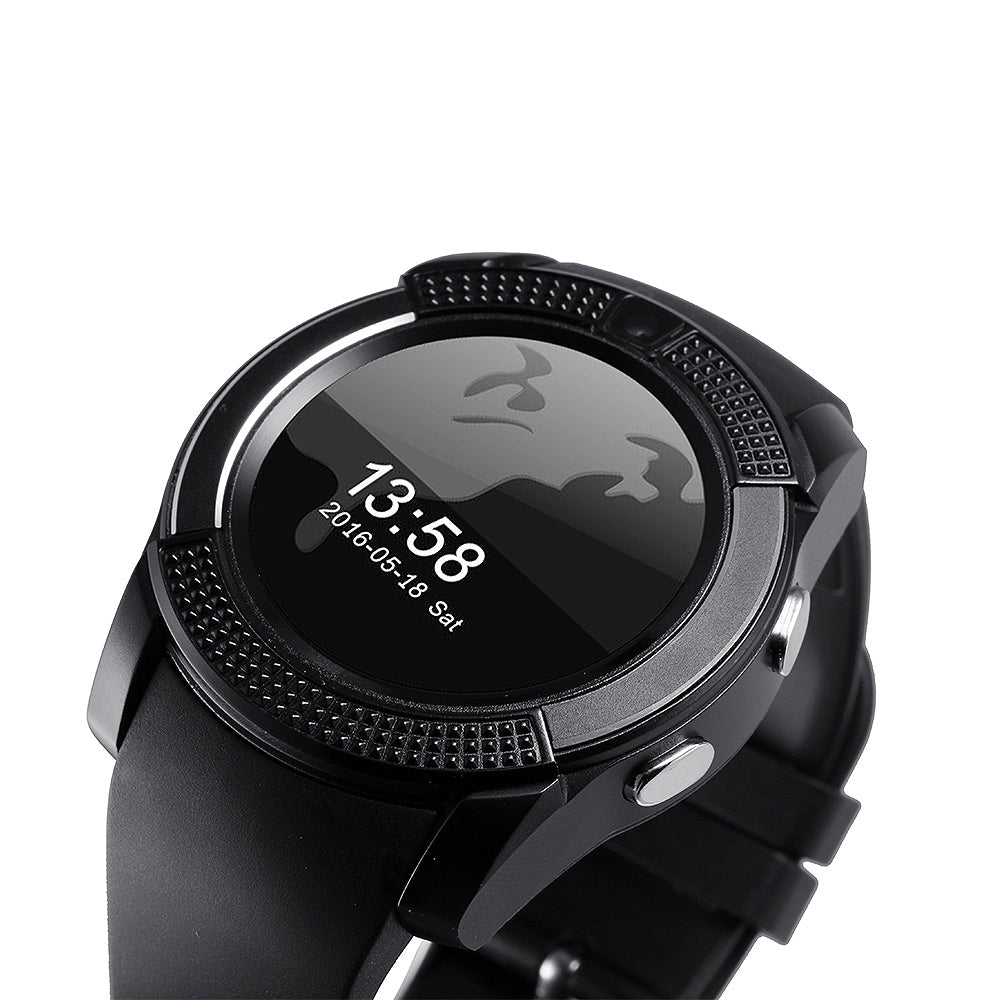 Ceas Smart-Watch V8 cu Ecran Tactil 1,3 Inch, Cameră, Suport GSM și Funcții Avansate