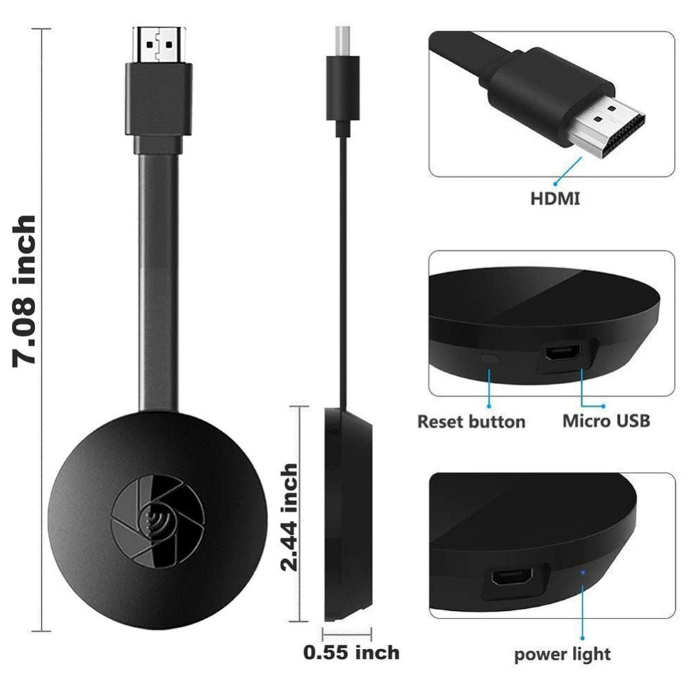 Chrome-Cast Media Player HDMI , transmisie dispozitiv mobil, TV Andoid, IOS, Windows in HDMI prin wifi