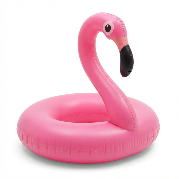 Colac Gonflabil Gigant Flamingo 120cm, Pentru Adulți și Copii, PVC Rezistent, Susține 136kg, Roz