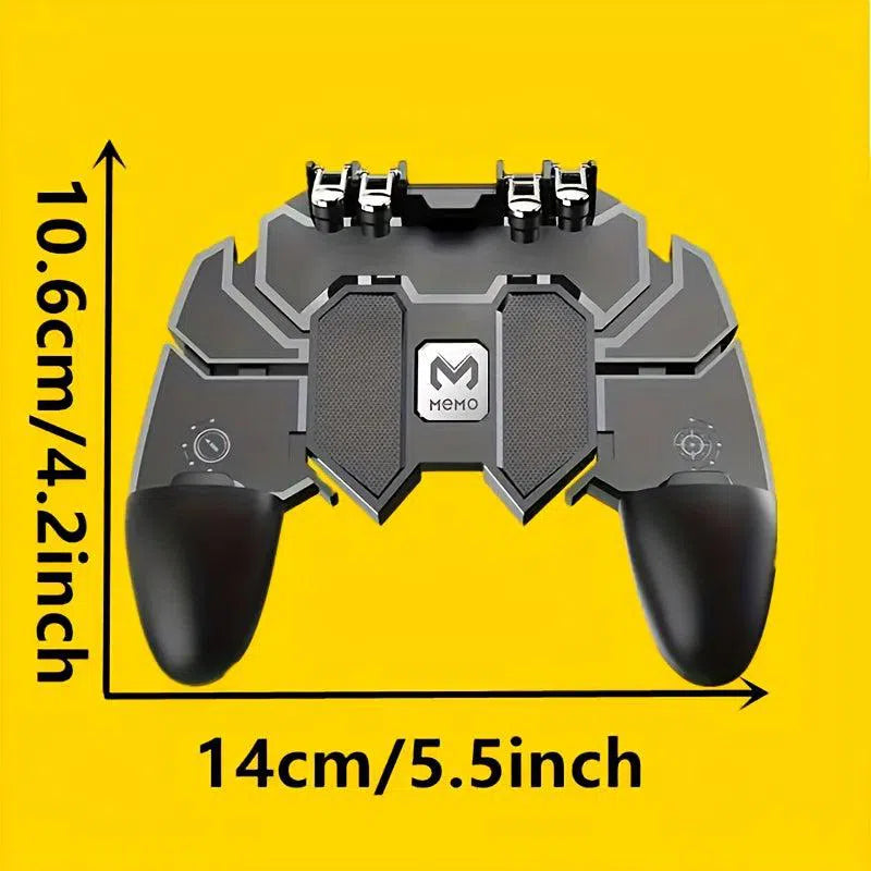 Controler de jocuri mobil pentru iPhone și Android, gamepad ergonomic cu joystick și buton sensibil de tragere