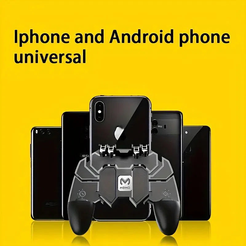 Controler de jocuri mobil pentru iPhone și Android, gamepad ergonomic cu joystick și buton sensibil de tragere