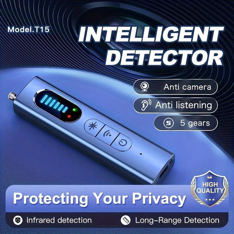 Detector Portabil Anti-Spionaj pentru Camere Ascunse și Semnale Wireless cu Alertă în Timp Real