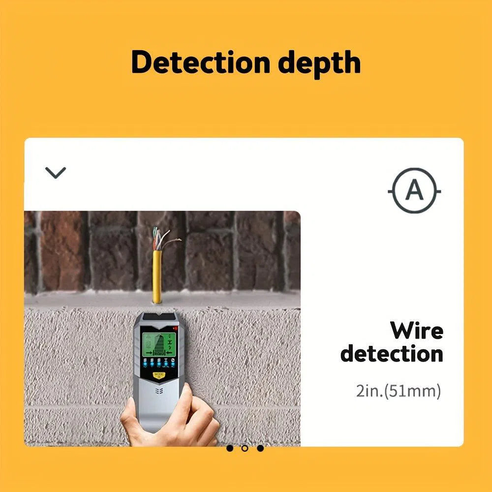 Detector electronic de perete 5 în 1 - multifuncțional, portabil, pentru metale și lemn