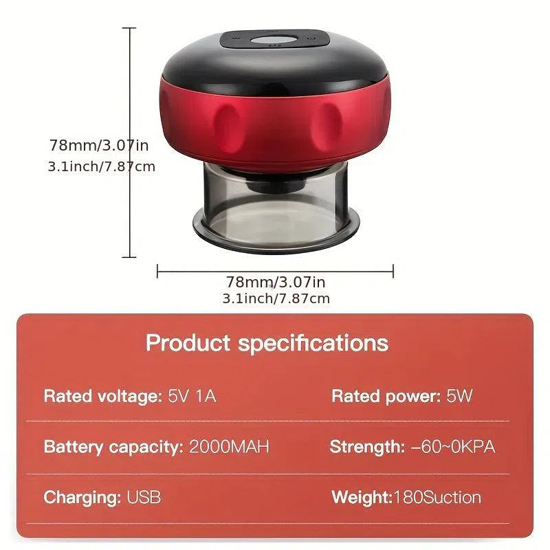 Dispozitiv de masaj inteligent cu ventuze, Gua Sha electric, reîncărcabil USB