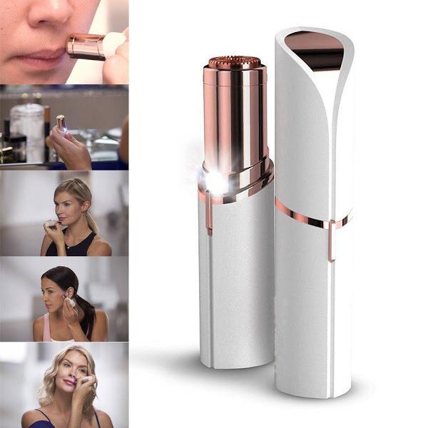 Epilator Facial Hipoalergenic, Delicat și Portabil, Cu Lumină Incorporată