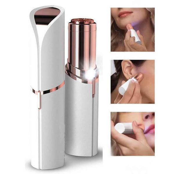 Epilator Facial Hipoalergenic, Delicat și Portabil, Cu Lumină Incorporată