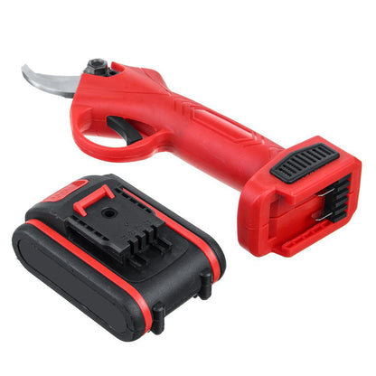 Foarfeca Electrică cu 2 Acumulatori, pentru Grădină, Baterie 5000mAh, Accesorii și Valiză Transport