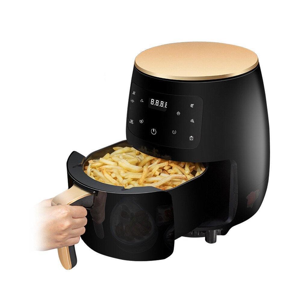 Friteuza Fara Ulei 6 Litri + Tava Silicon Air Fryer, Display Digital, Functie de Coacere