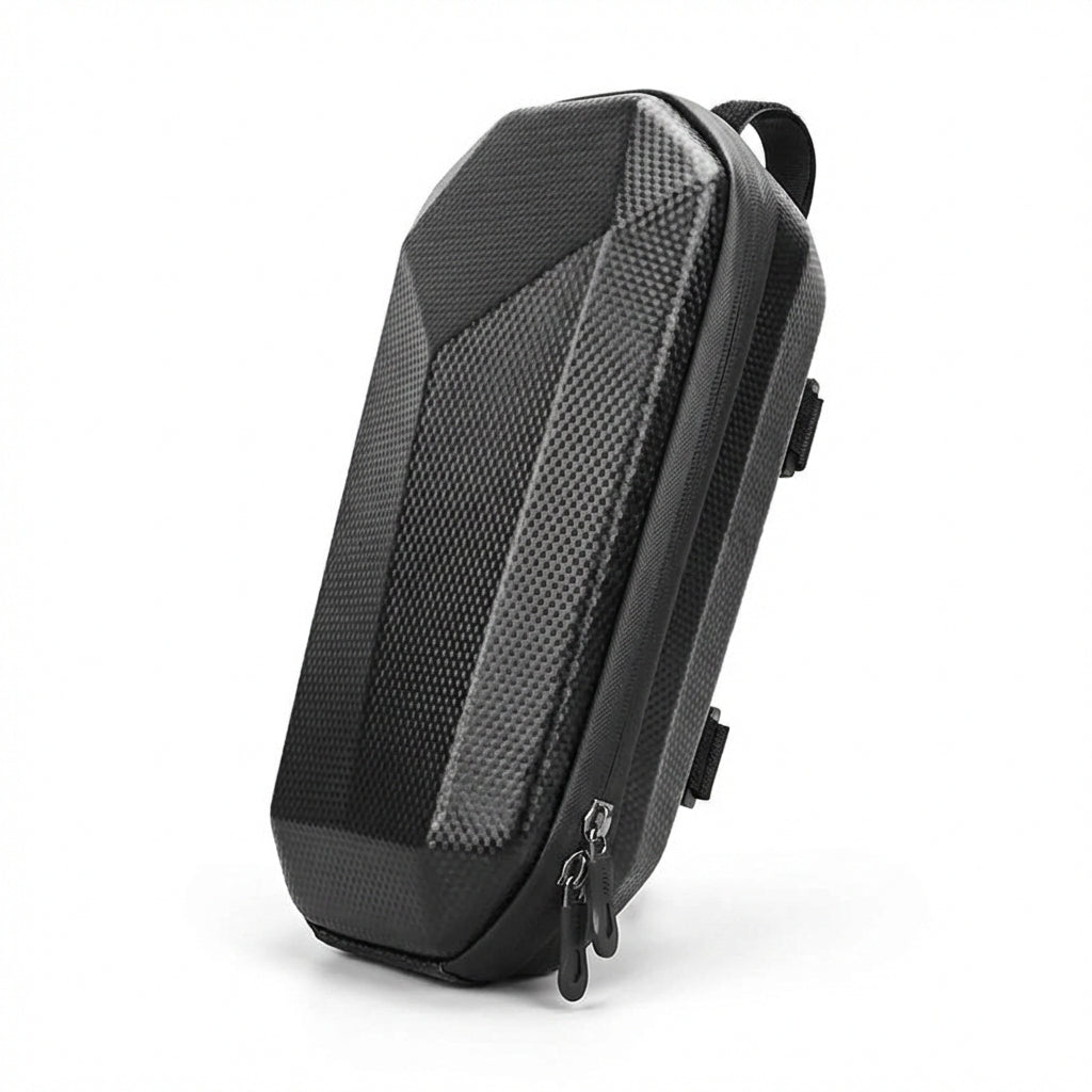 Geantă Organizator Impermeabilă pentru Trotinetă Electrică și Bicicletă, Carcasă Dură EVA, Montare Rapidă, Negru