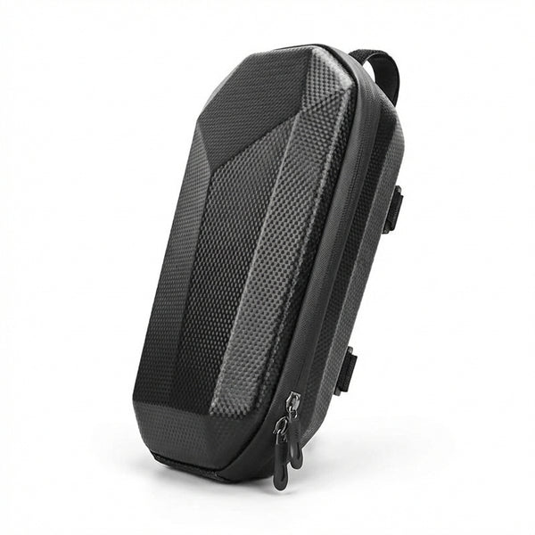 Geantă Organizator Impermeabilă pentru Trotinetă Electrică și Bicicletă, Carcasă Dură EVA, Montare Rapidă, Negru