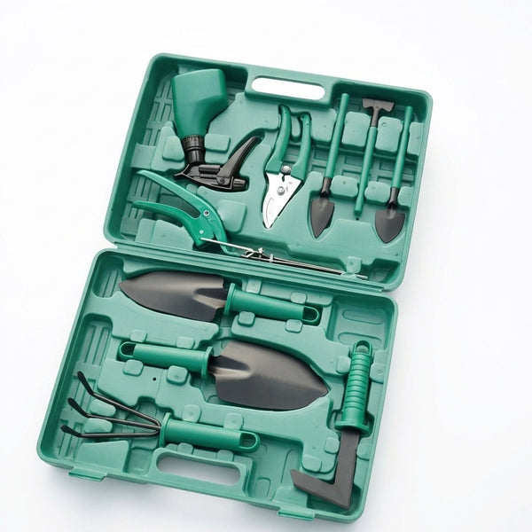 Trusă Completă Grădinărit 10 Piese - Set Unelte Ergonomice cu Geantă Transport & Materiale Durabile