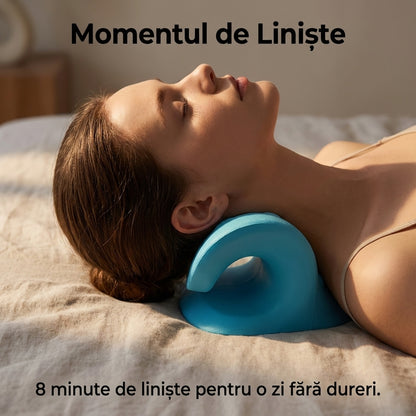 Dispozitiv Chiropractic de Tracțiune Cervicală (Tip C) - Pernă Relaxare Gât & Corectare Postură în 8 Minute