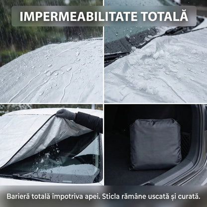Husă Multifuncțională pentru Protecția Parbrizului, Anti-Îngheț și Anti-Soare, Universală, Impermeabilă