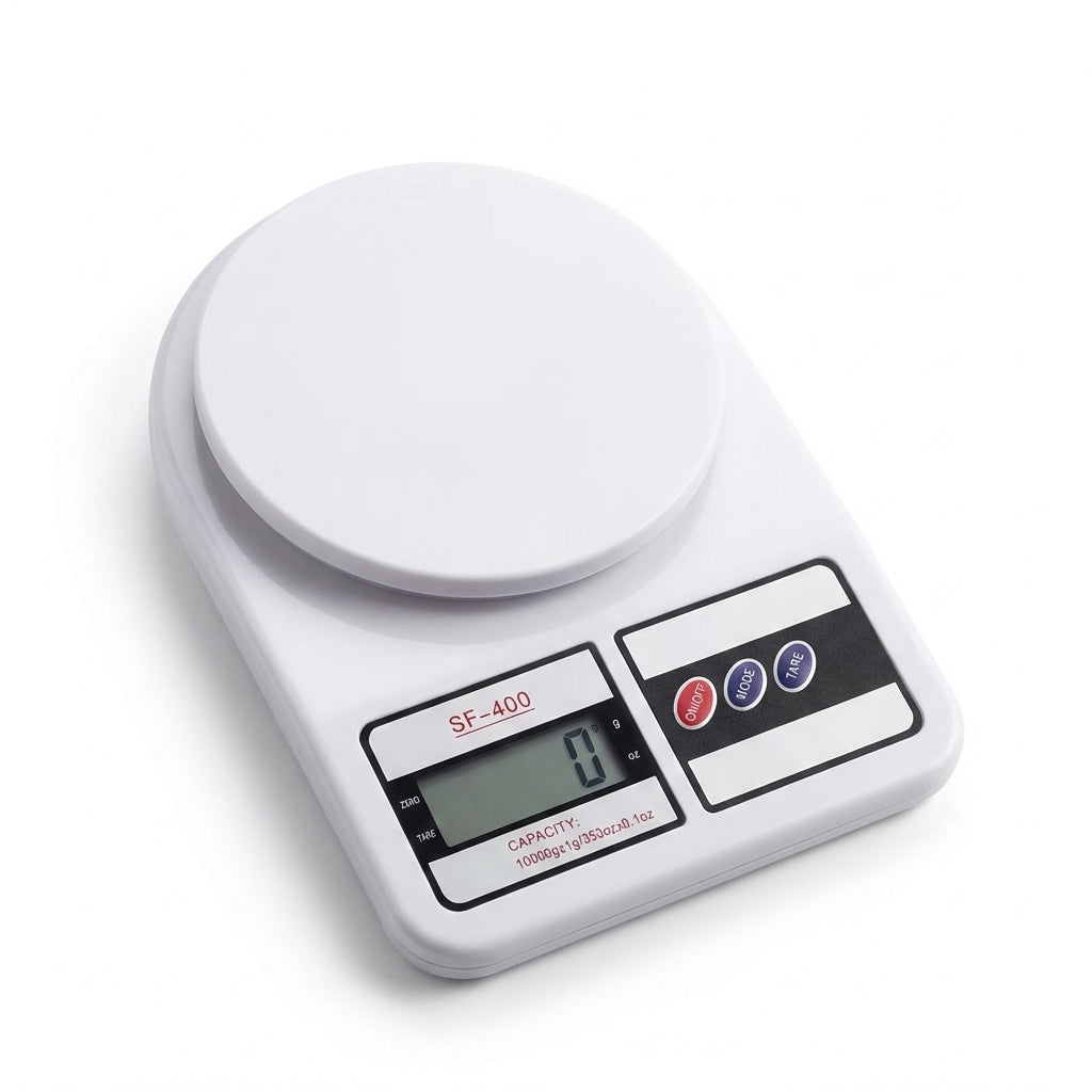 Cântar Electronic de Bucătărie de Înaltă Precizie, 10kg, Funcție Tara, Afișaj Digital LCD