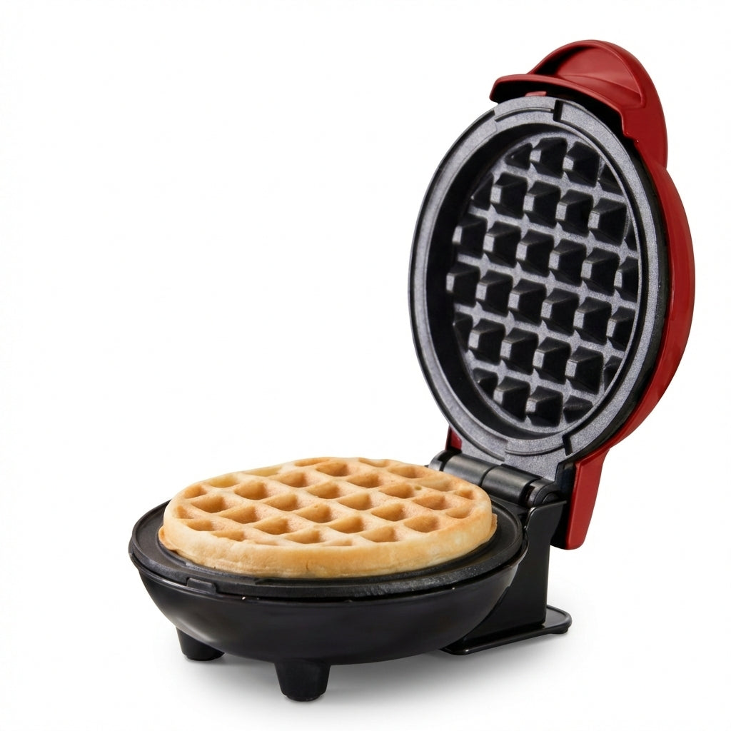 Mini Aparat Electric pentru Gofre (Waffe), 350W, Antiaderent, Încălzire Uniformă, Compact