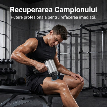 Pistol de Masaj Profesional "Deep Tissue" - Terapie prin Vibrații pentru Recuperare Musculară & Mobilitate